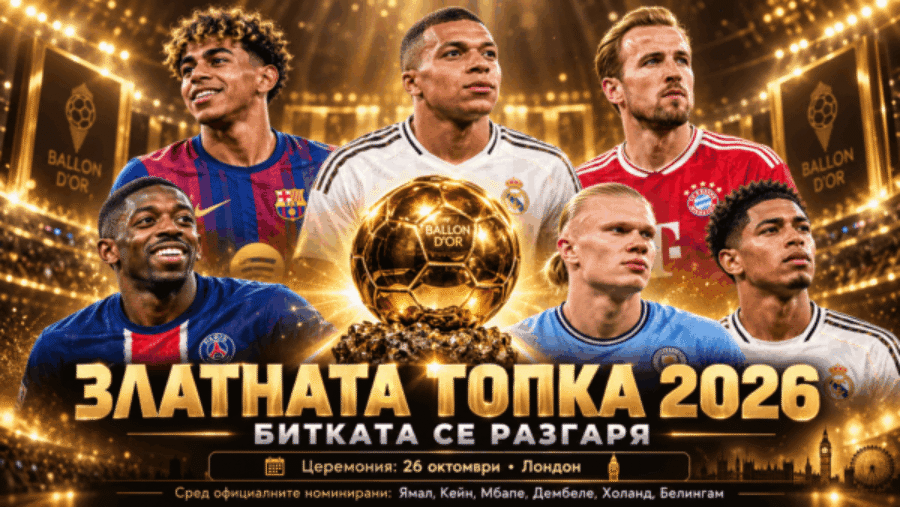 Златната топка 2026 bet365
